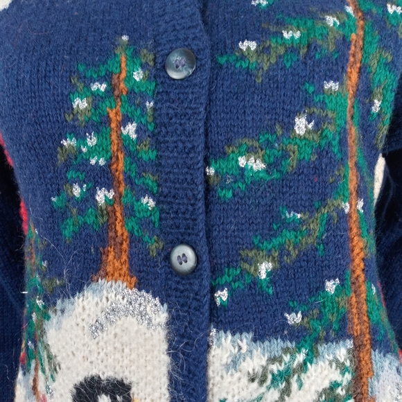 🎄90's vintage winter cardigan - Picture 5 of 15